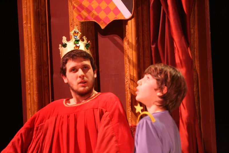 Giordano Tiberi (The King) and Andrea Storelli (The Little Prince)